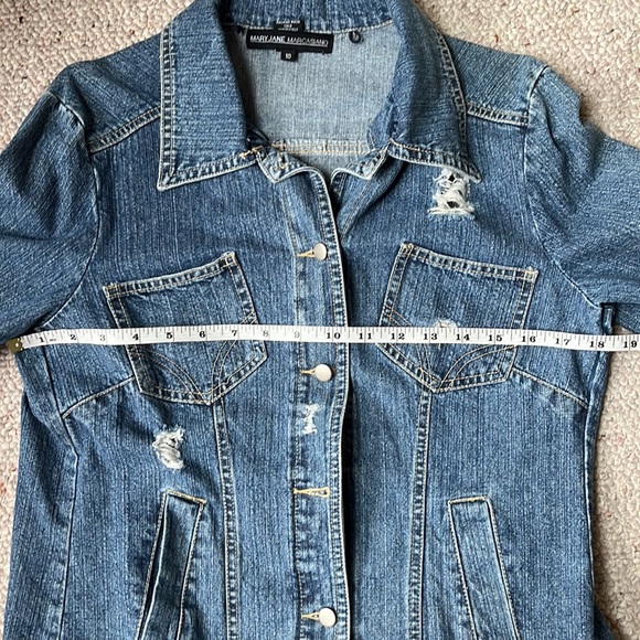 Worn denim jacket size 10 - Picture 8 of 11